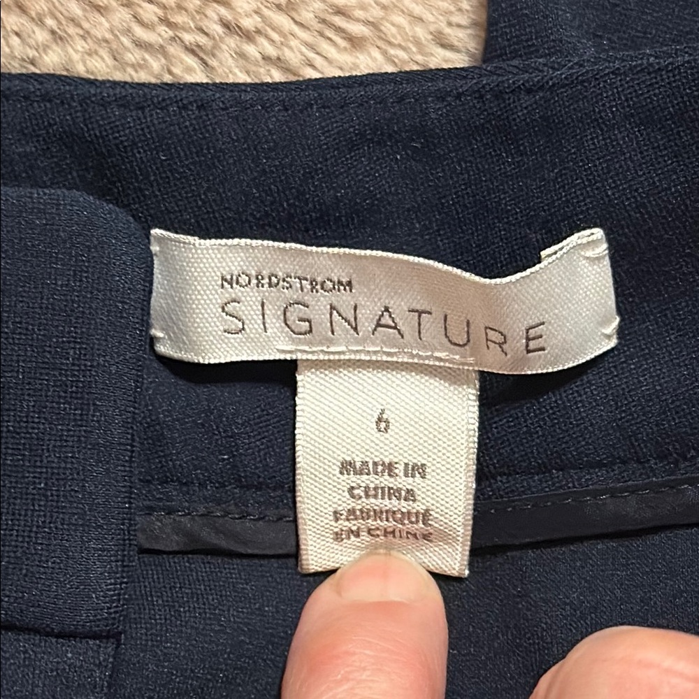 Nordstrom Blue Slim Fit Ankle Pants - Picture 4 of 4